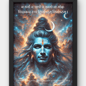 The Bholenath शिवोऽहम् शिवोऽहम् Wall Art | 8K | Premium Glossy