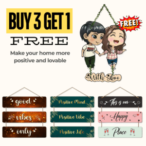 Buy 3 Get 1 Free - Positive Energy Wall Hanging Set