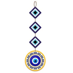 Good Fortune Evil Eye Wooden Wall Hanging