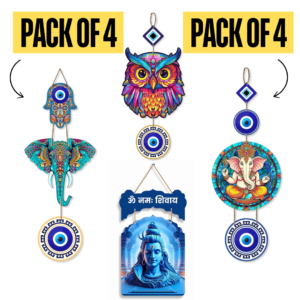 4 Vastu Harmony Wooden Wall Hangings