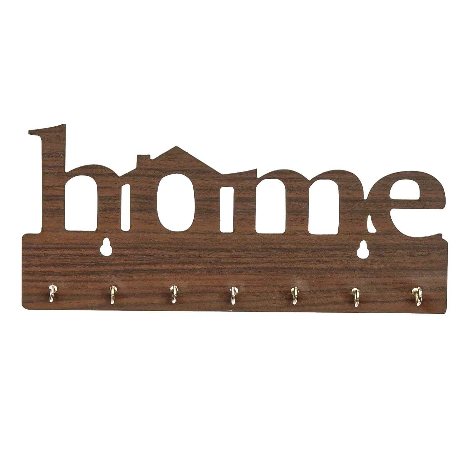 Home Keys Wooden Key Holder