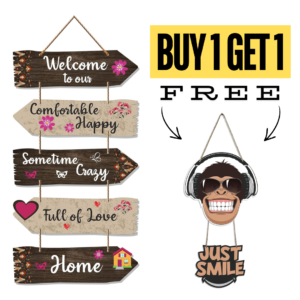 Buy 1 Get 1 Free - Welcome Home Wooden Wall Hangings