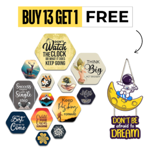 Buy 13 Get 1 Free - Daily Inspirational Wooden Wall Hangings