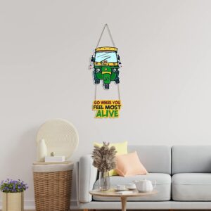 Feel Alive Wooden Wall Hanging