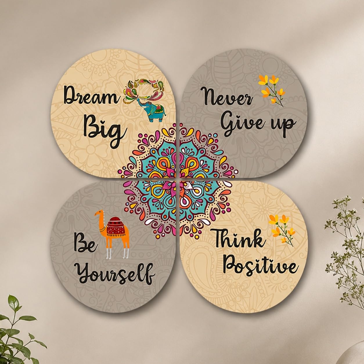 Dream Big Quotes Wooden Wall Hangings