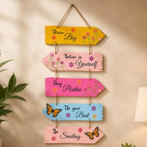 Uplifting Motivational Decorative Wooden Wall Hangings