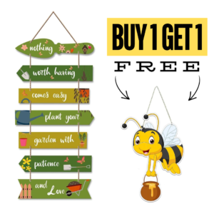 Buy 1 Get 1 Free - Garden Decor Wooden Wall Hangings